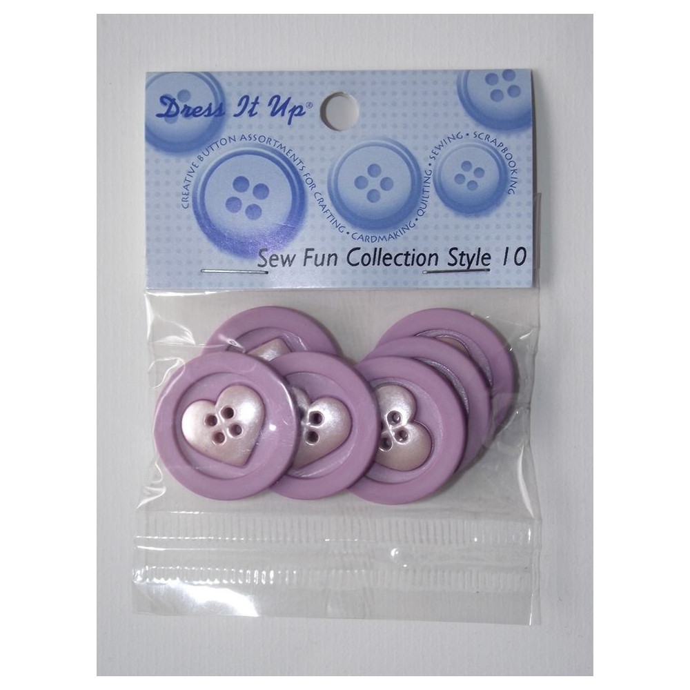 Botões com corações