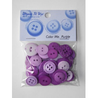 Botões diversos tamanhos lilás