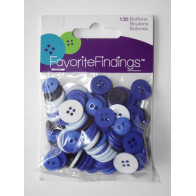 Botões simples azuis