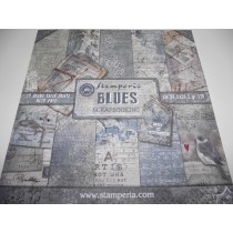 Bloco de papel de Scrap Blues