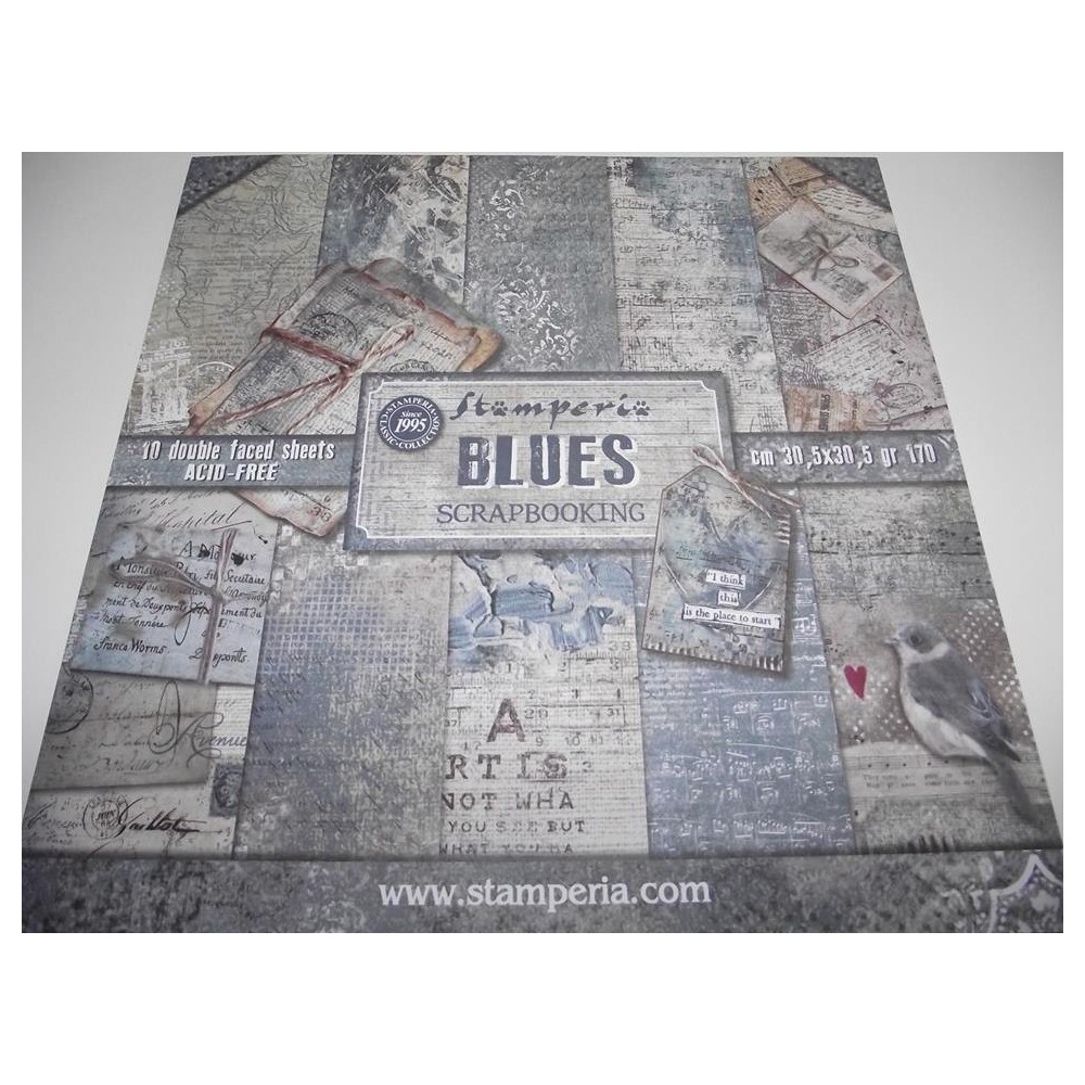 Bloco de papel de Scrap Blues
