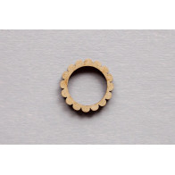 Botão redondo aberto