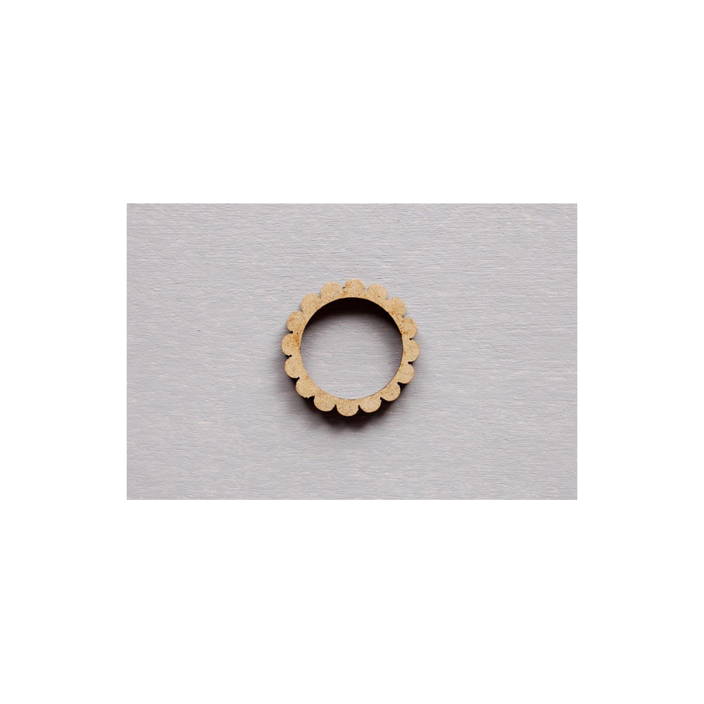 Botão redondo aberto