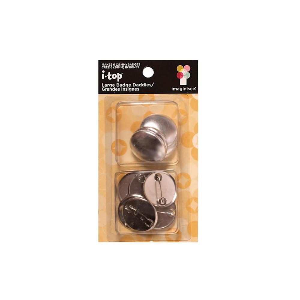 Botões para forrar com alfinete 34mm