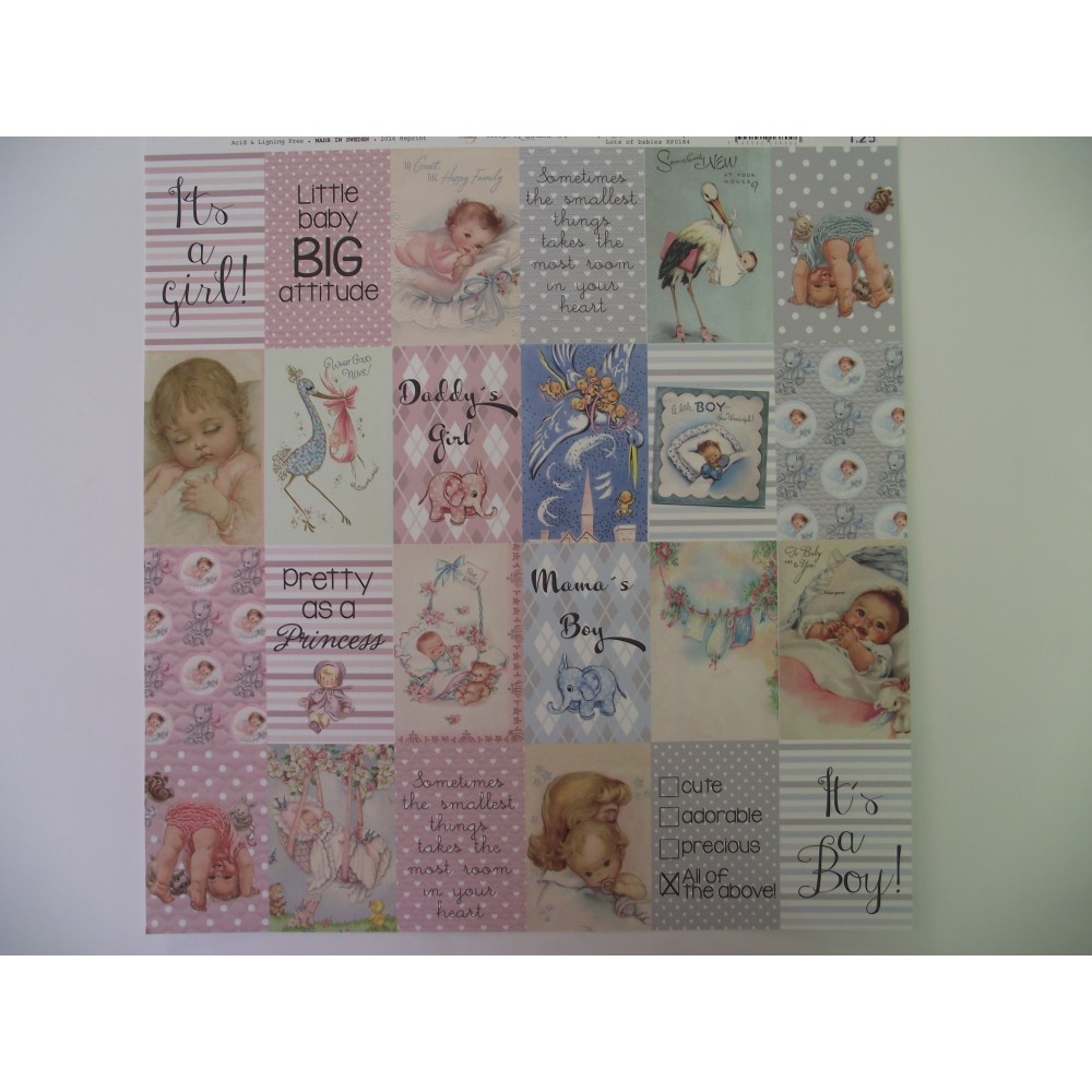 Papel de scrap Lots of babies