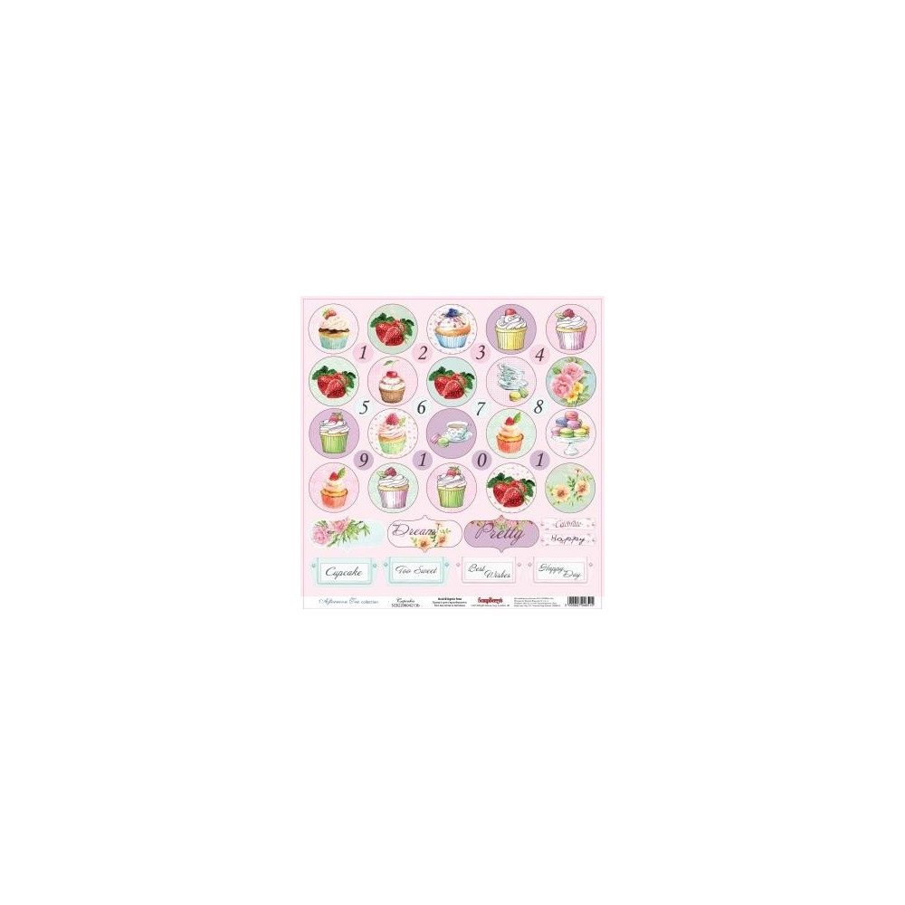 Papel de scrap Cupcakes