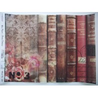 Papel de arroz Livros A3