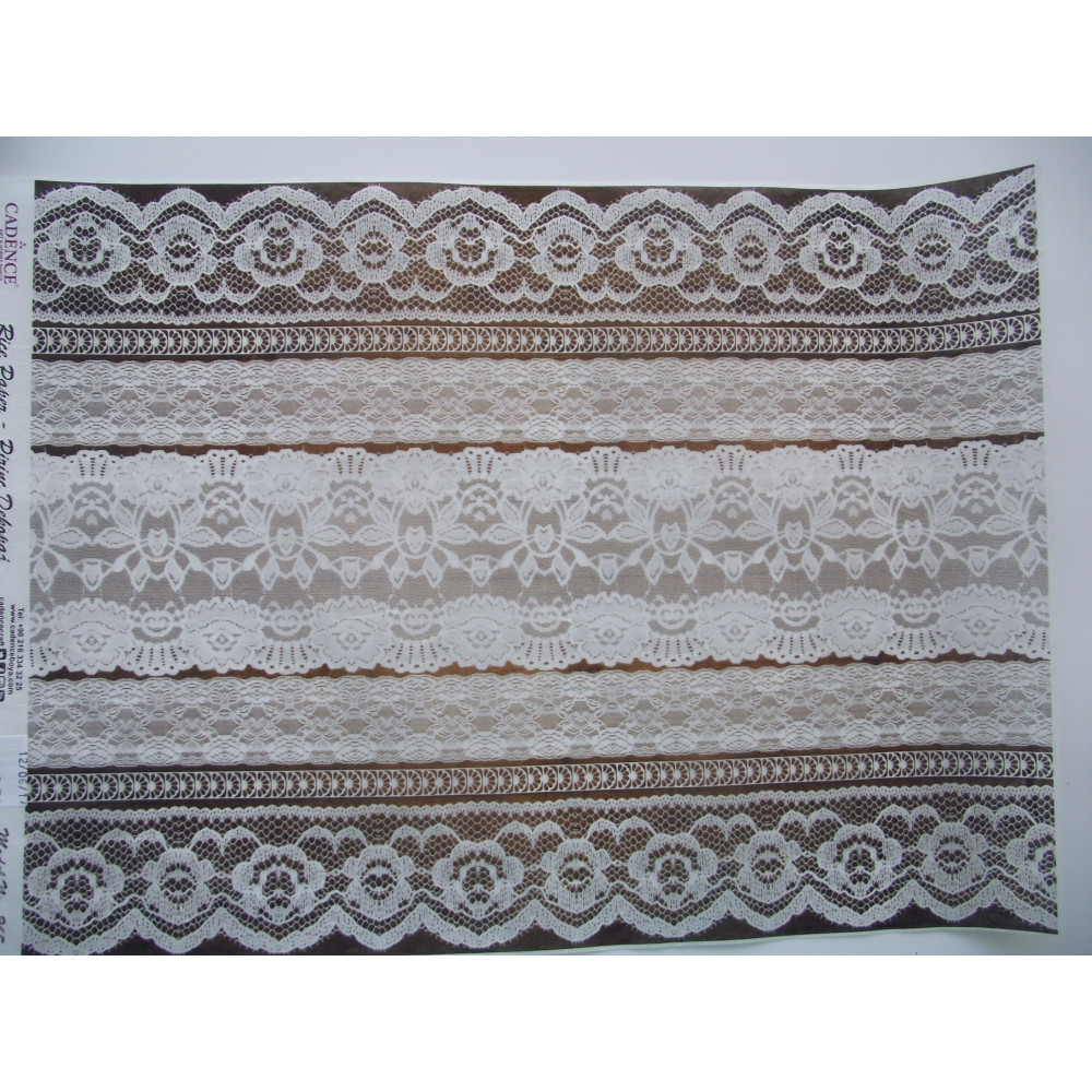 Papel de arroz renda A3