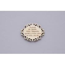 Oração anjo da guarda rendilhada