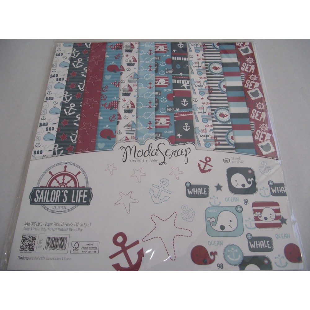 Bloco de papel de scrap  Sailors Life