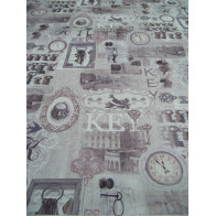 Papel de cartonagem chaves e relógios