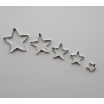 Conjunto de 5 cortadores de estrela 