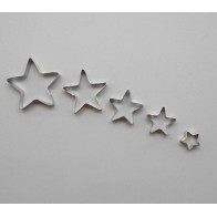 Conjunto de 5 cortadores de estrela 