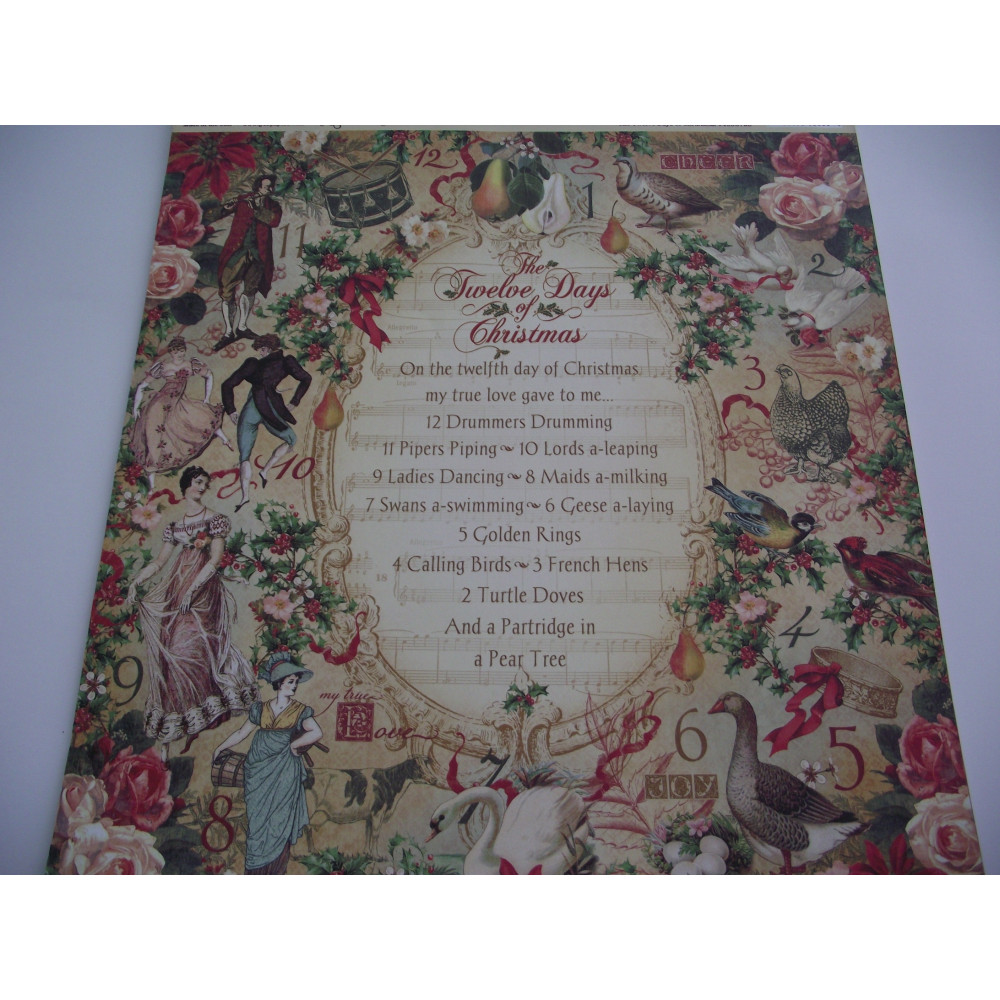 Papel de Scrap Twelve Days of Christmas Graphic 45