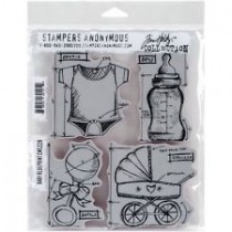 Conjunto de carimbos de borracha Tim Holtz
