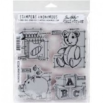 Conjunto de carimbos de borracha Tim Holtz