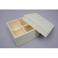 Caixa de chá 4 divisórias