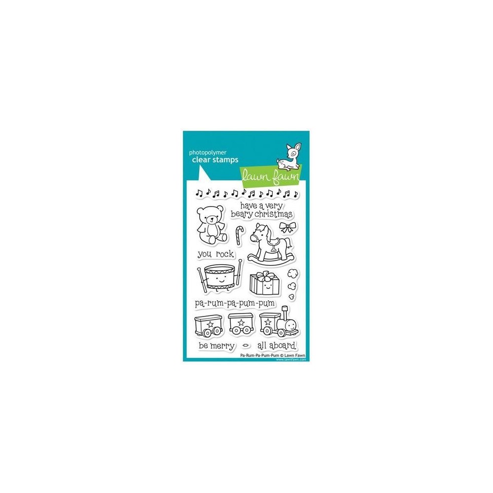 Conjunto de carimbos de silicone Lawn Fawn