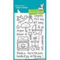 Conjunto de carimbos de silicone Lawn Fawn