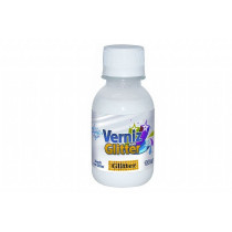 Verniz com glitter prata