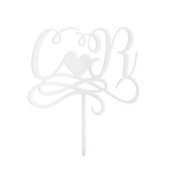 TOPO BOLO INICIAIS PERSONALIZAVEL