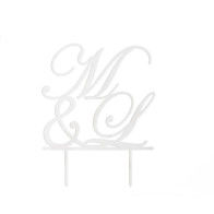 TOPO BOLO INICIAIS PERSONALIZAVEL