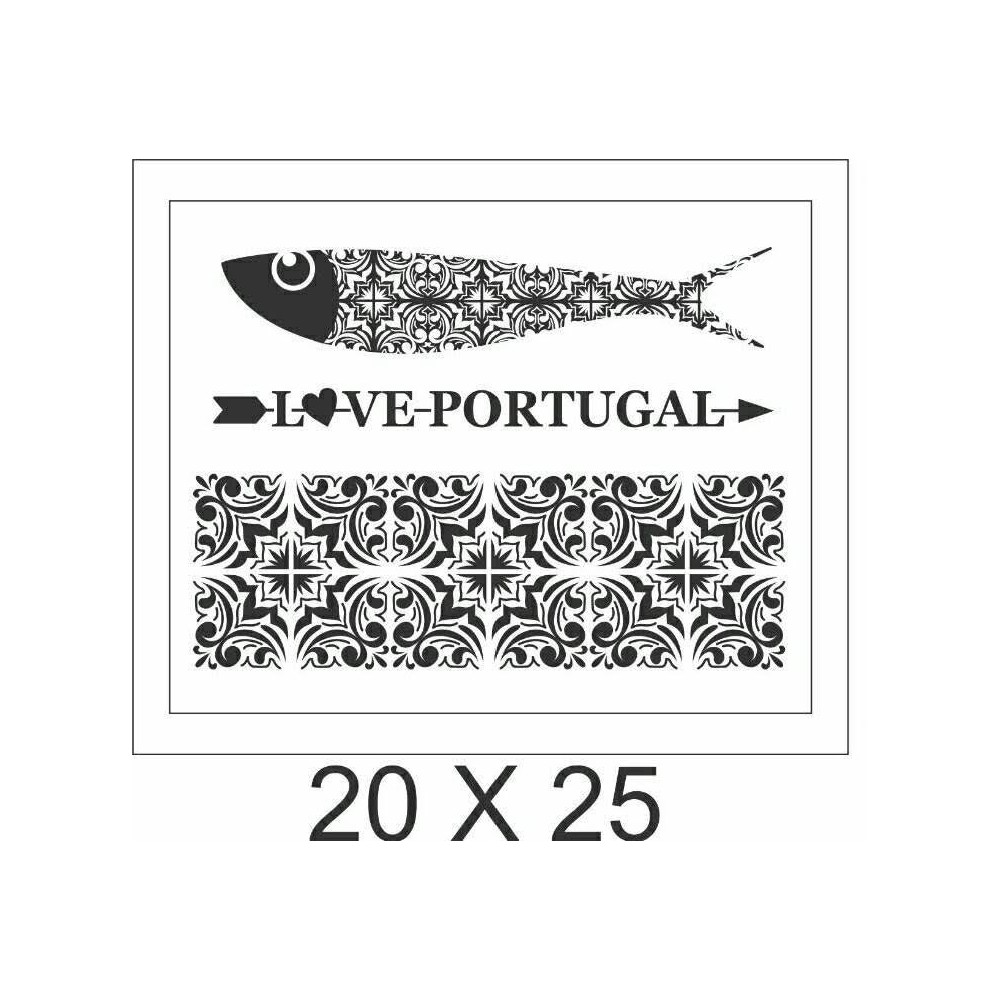 Stencil "LOVE PORTUGAL"