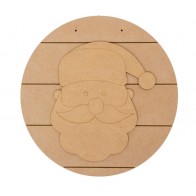 Placa riscada c/ Pai Natal