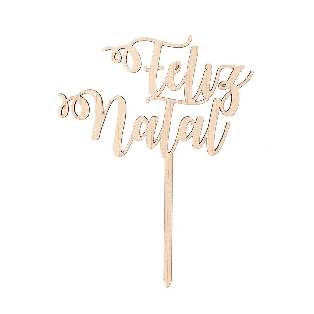 Topo de bolo/espeto Feliz Natal