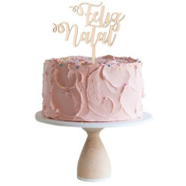 Topo de bolo/espeto Feliz Natal