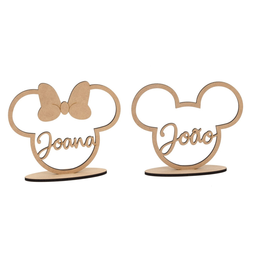 Mickey ou Minnie c/ Nome Personalizado
