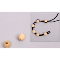 Saco 24 Perolas de Madeira