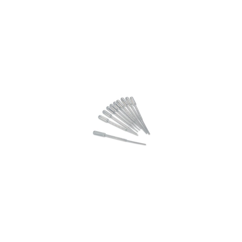 Conjunto de 10 pipetas de plástico