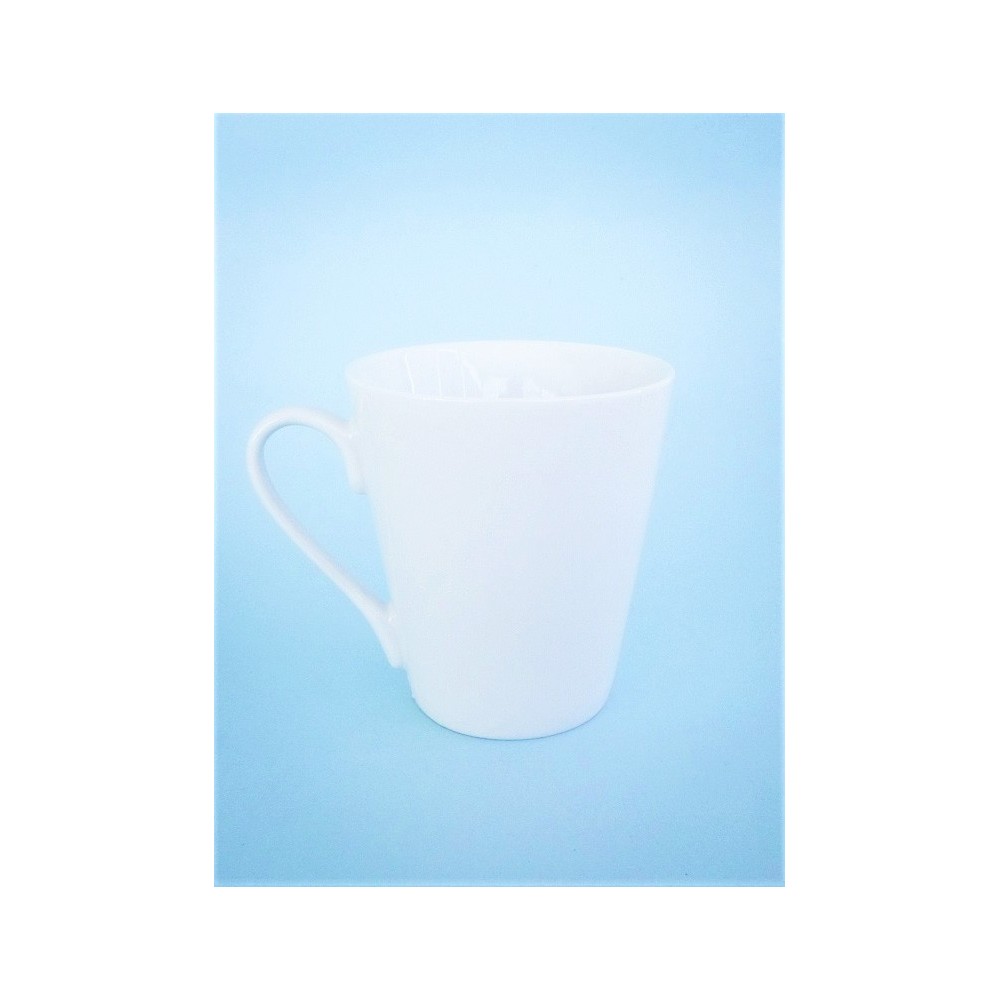 Caneca arredondada vidrada