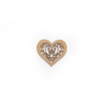 Coração 10x9x0.3 cm