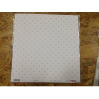 Papel Scrapbooking Estrelas e Riscas Zig Zag Rosa Bebe 30x30 cm