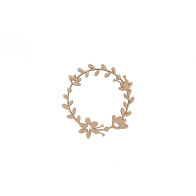 Moldura Redonda com Flores