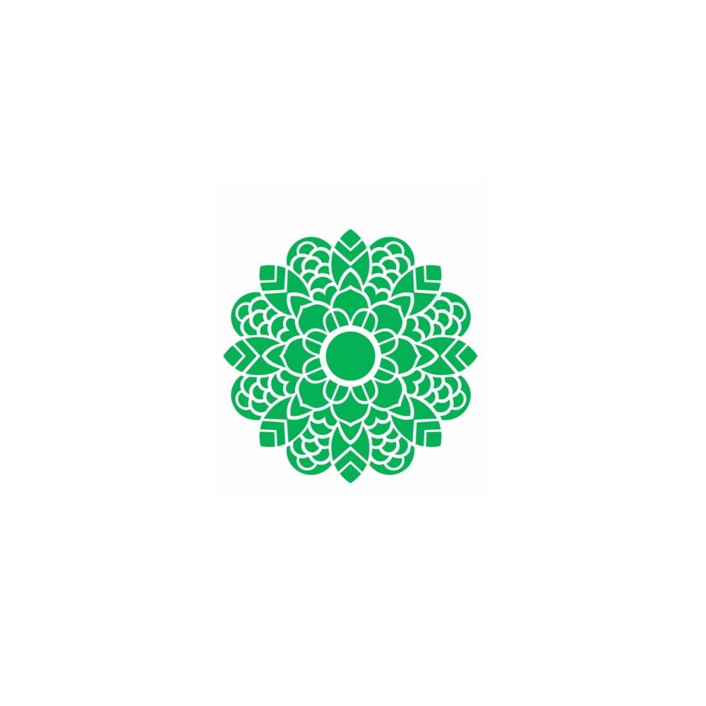 Stencil Mandala Folhas