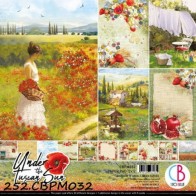 BLOCO SCRAPBOOK DUPLA FACE 'UNDER THE TUSCAN SUN 30.5X30.5 CM