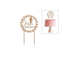 Topo de bolo  O MEU BATISMO menina