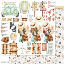 Papel Scrapbooking Viagens 30x30 cm