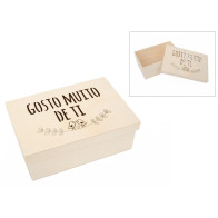 Caixa "GOSTO MUITO DE TI"