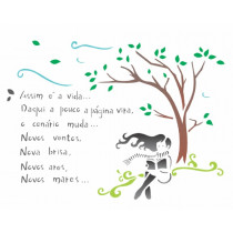 Stencil Poema Vida