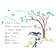Stencil Poema Vida