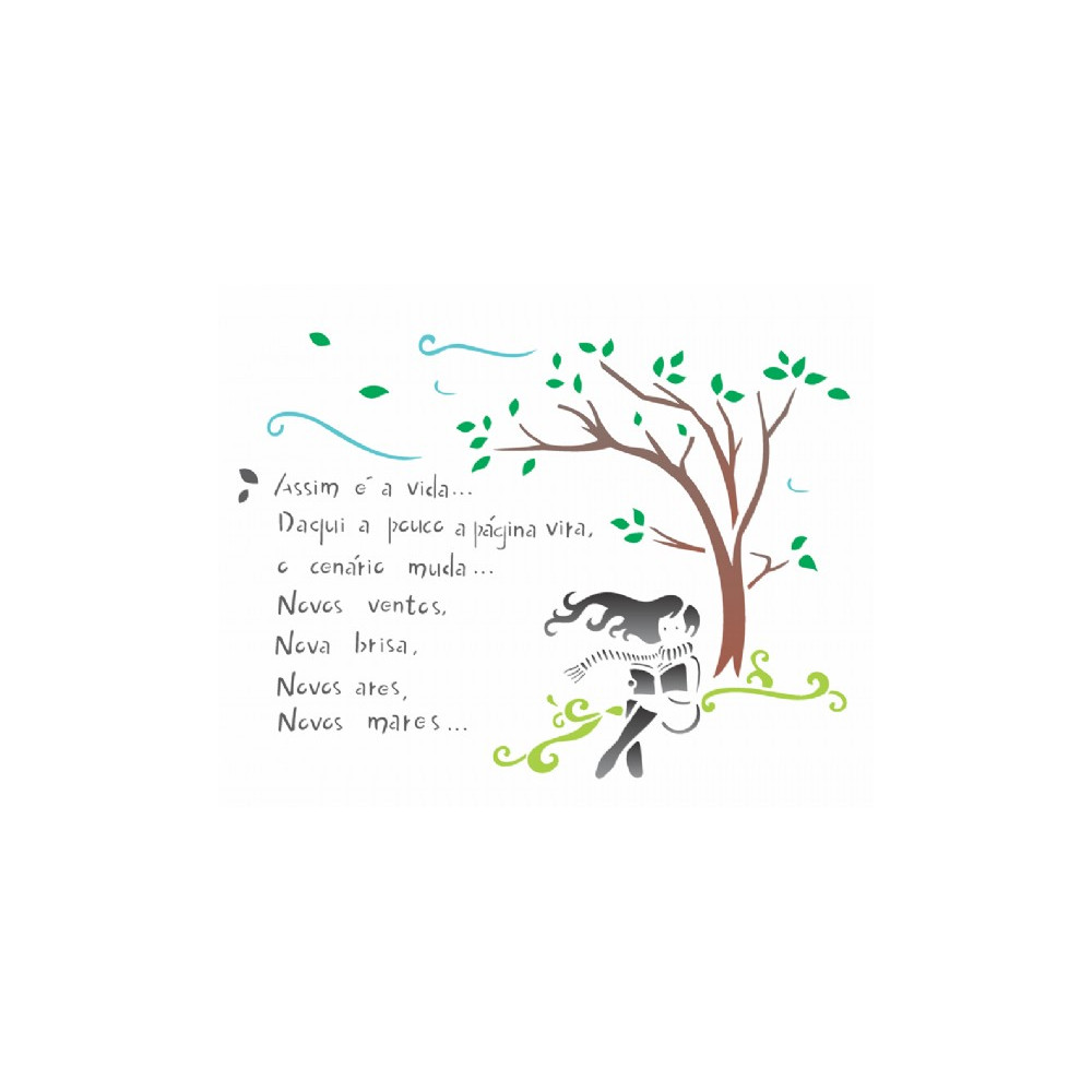 Stencil Poema Vida
