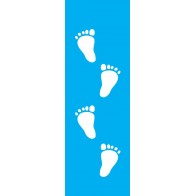 Stencil pegadas 