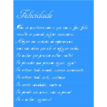 Stencil Poema felicidade