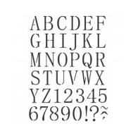 Stencil  Alfabeto Maisculo