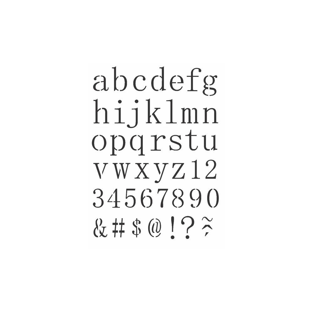 Stencil  Alfabeto Minusculo