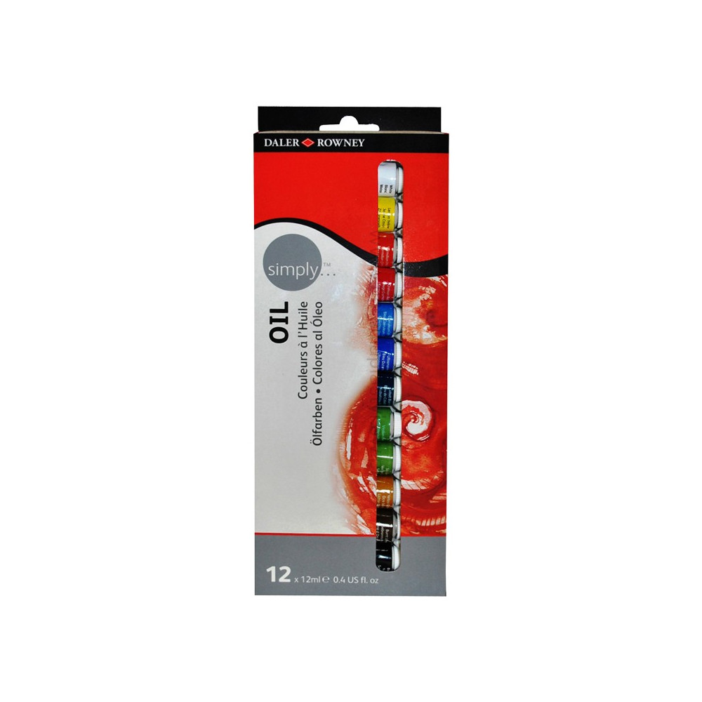 Conjunto 12 Óleo Daler Rowney
